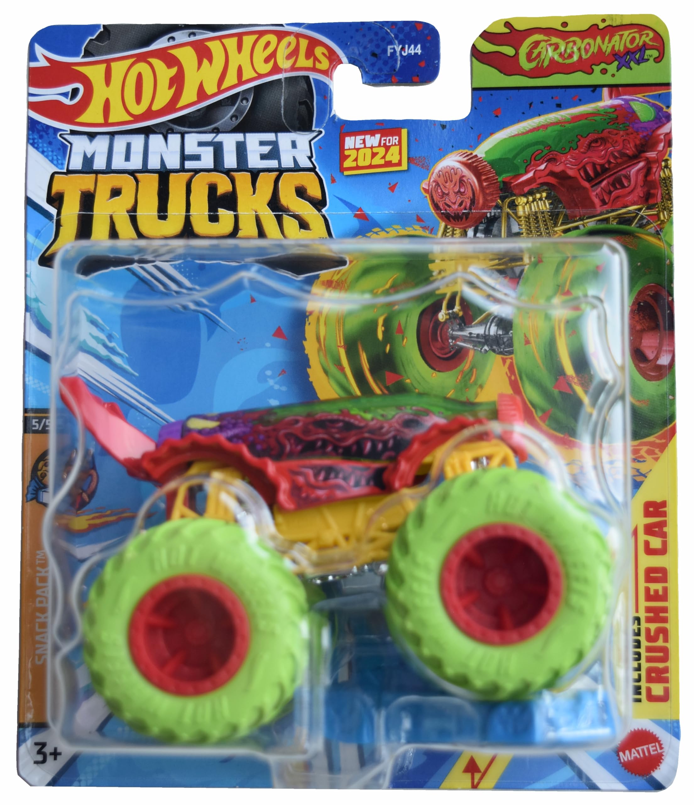 Amazon.com: Hot Wheels Monster Trucks Carbonator, Snack Pack 5/5